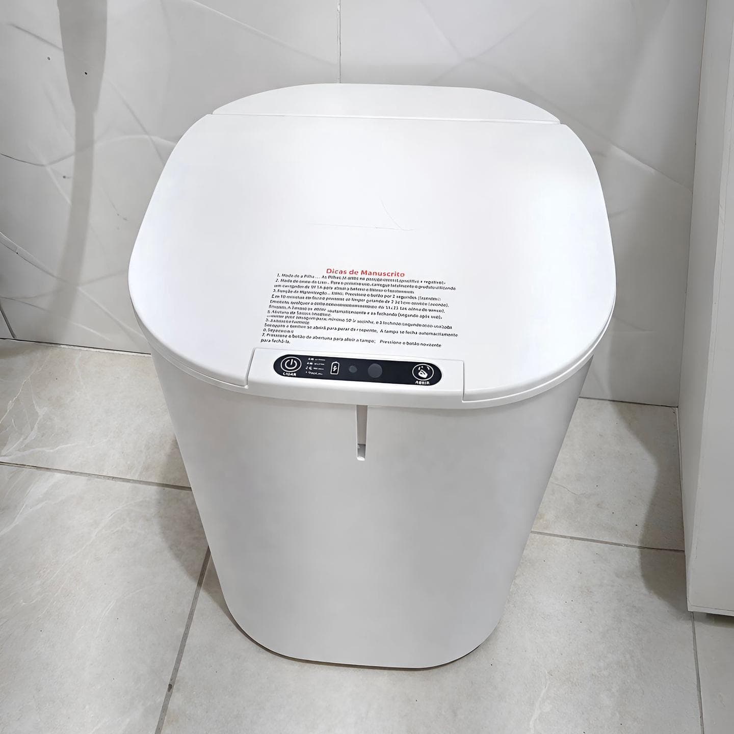 Lixeira Inteligente Sensor Automática Banheiro Cozinha 16L