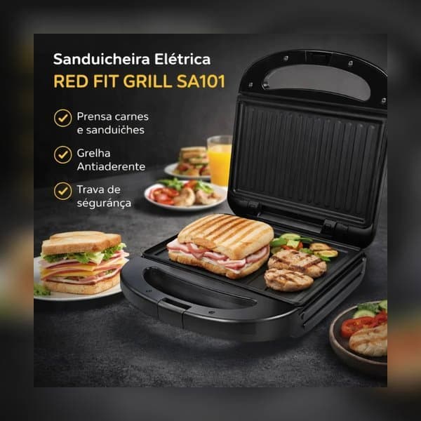 Sanduicheira Red Fit Grill sa101 127v