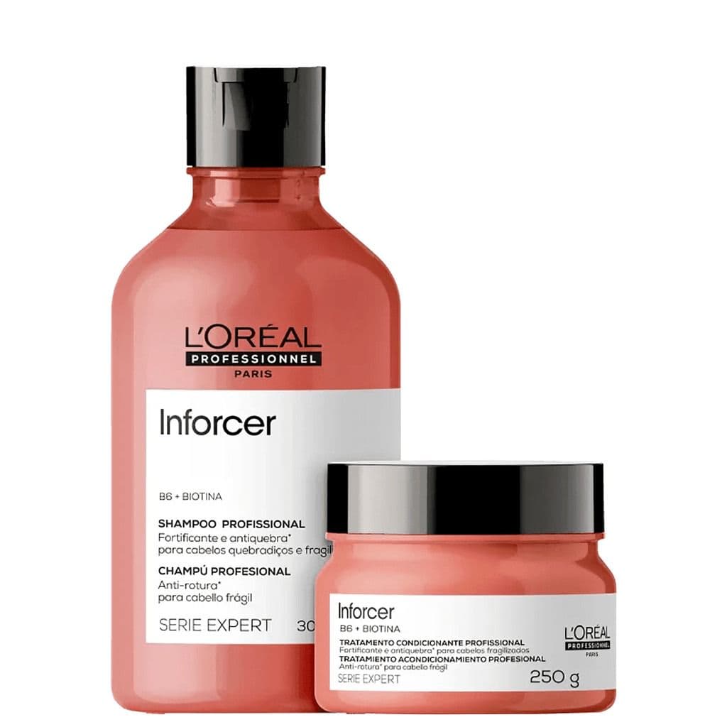 Kit Inforcer Shampoo 300ml e Máscara 250ml - L'Oréal