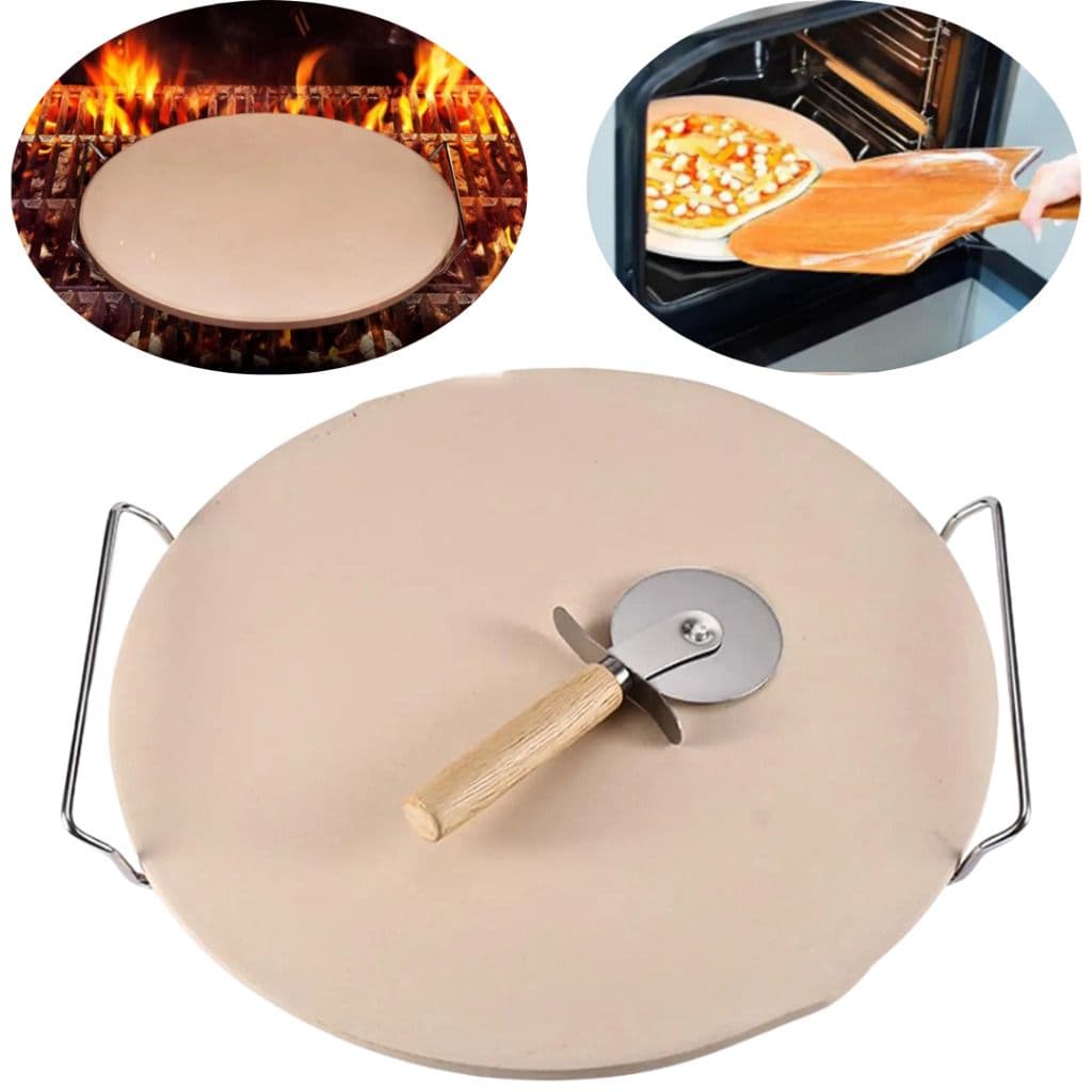 Pedra Refratária para Pizza e Pães 33cm